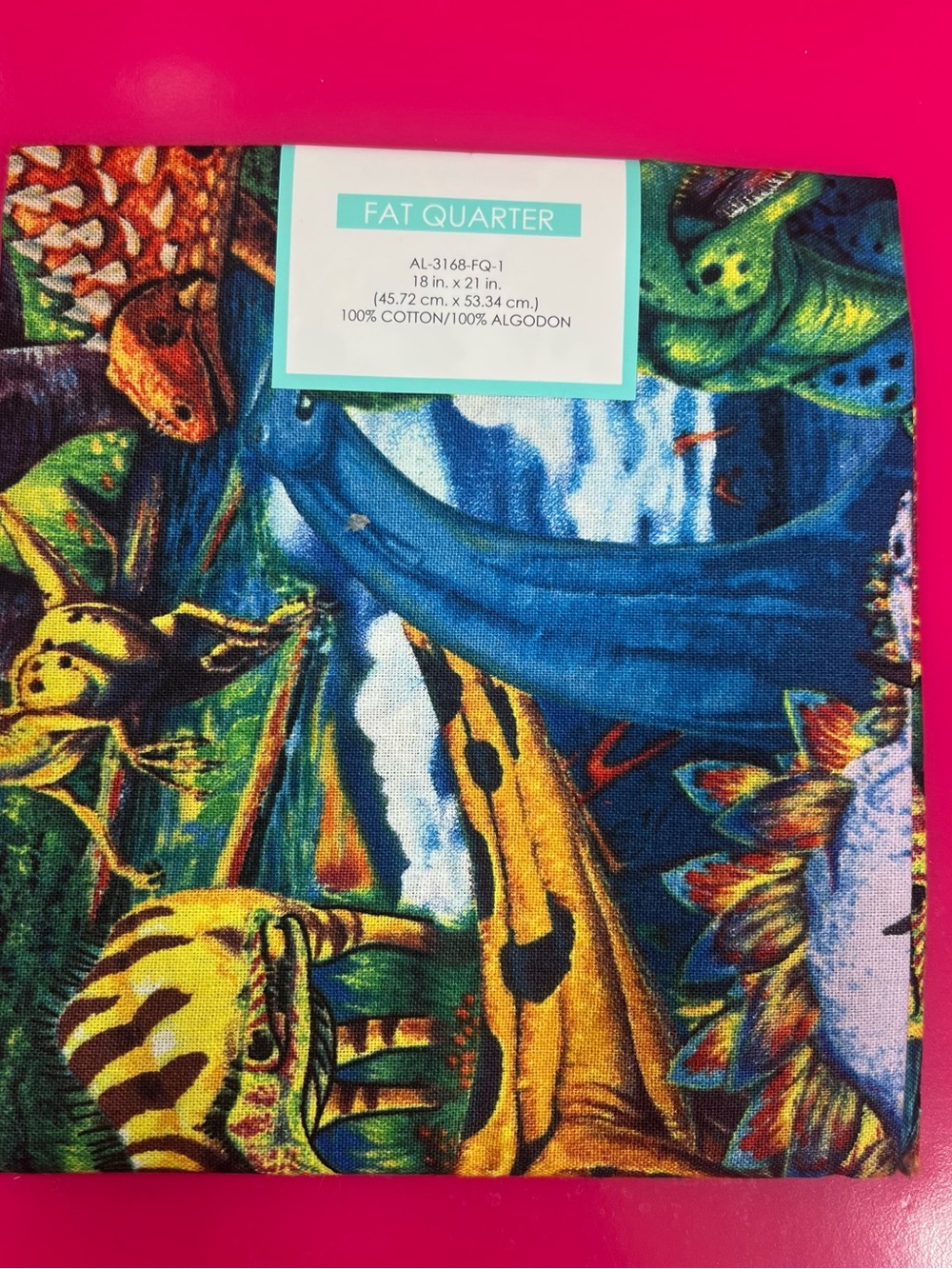 Age of the Dinosaurs / Dinosaurs Roam precut fabric fat quarter